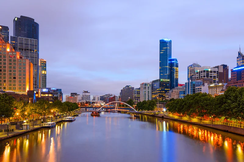 Walking along Southbank river